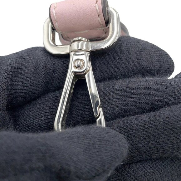 FENDI Bolsa Vitto Dolce Studded Shoulder Bag Leather Pink - Picture 15 of 16